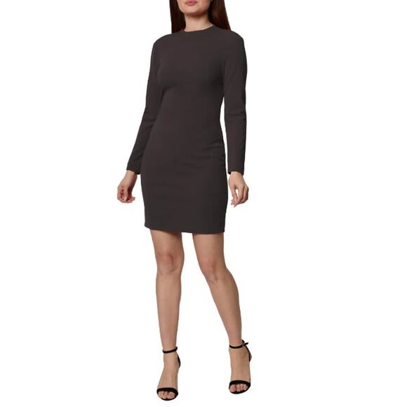 Sage Collective Long Sleeve Open Back Mini Dress Black Women's Plus Size 16 NWT - Picture 1 of 9